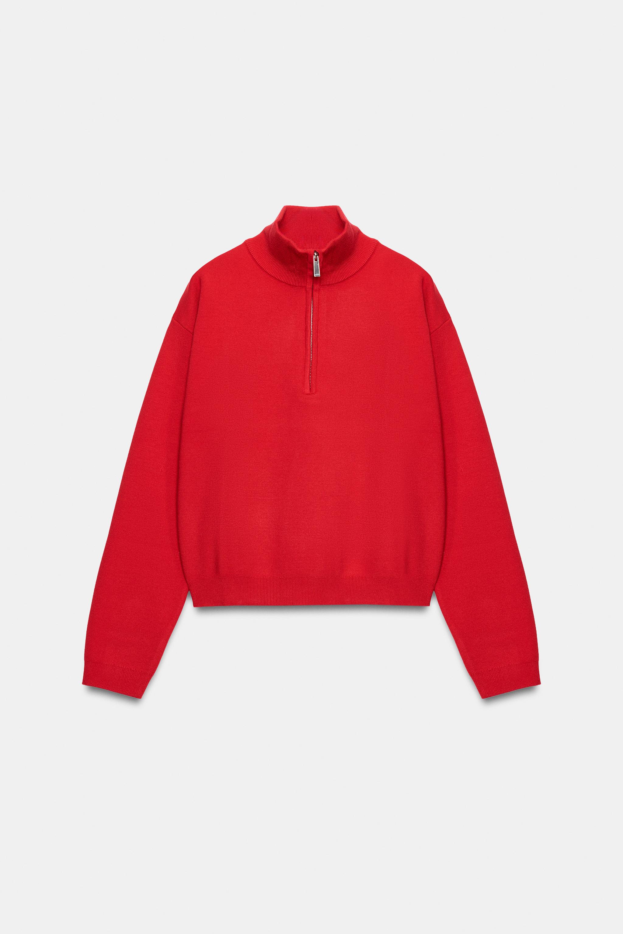 KNIT ZIP-UP JUMPER